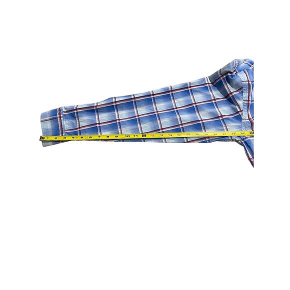 George Strait Cowboy Cut Collection by Wrangler Mens Sz XL Button Up Plaid Shirt - Picture 5 of 12